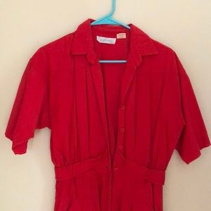 Vintage red jumpsuit